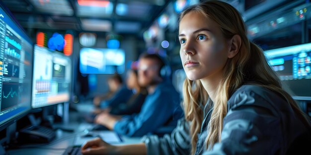 monitoring and troubleshooting network performance technicians in a network operations center concept network operations center monitoring tools troubleshooting techniques