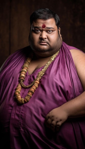 a monk with a rosary around his neck