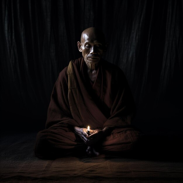 Photo a monk