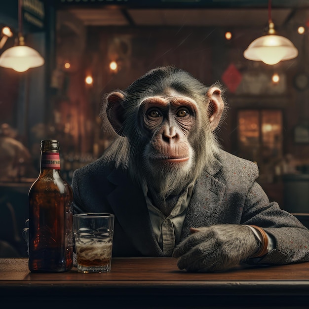 Monkey in a Bar