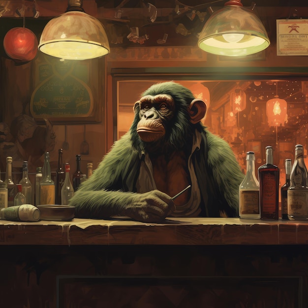 Monkey in a Bar