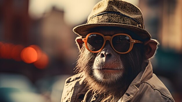 Photo monkey character