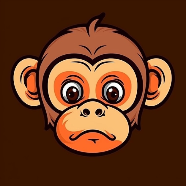Photo monkey face clipart