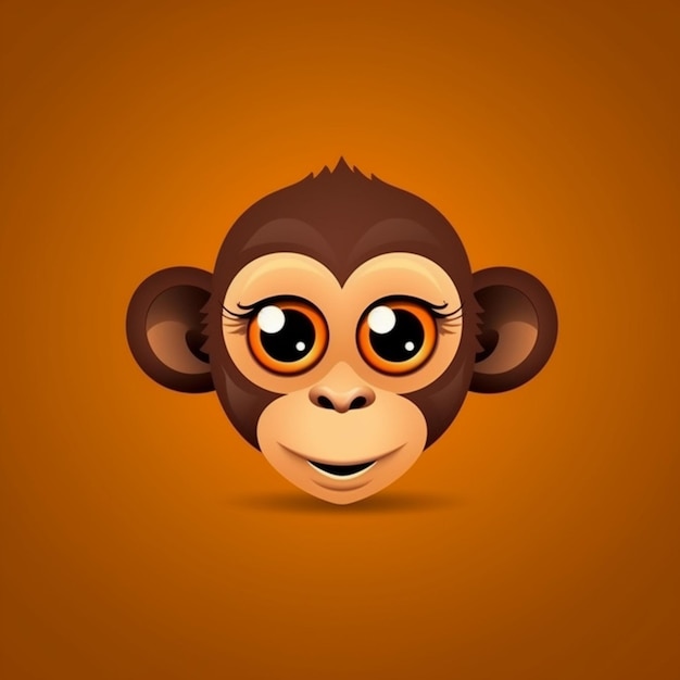 Monkey face clipart