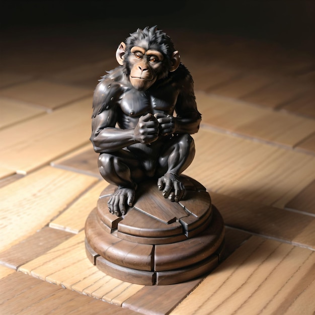 Monkey sculpture