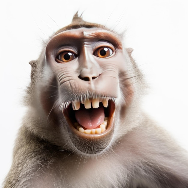 Monkey selfie AI gegenereerde afbeelding