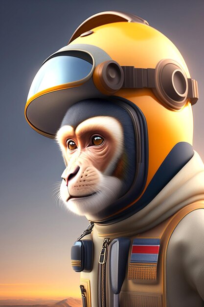 Monkey in a space suit