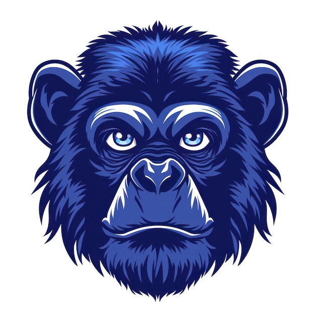 Monkey Vector Logotype Generatieve AI