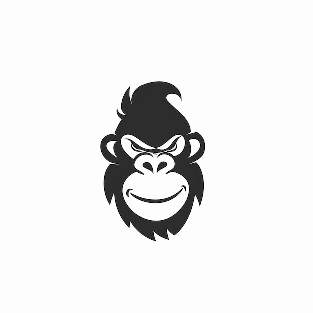 Monkey Vector Logotype Generative AI