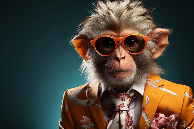 Monkey Wearing Glasses