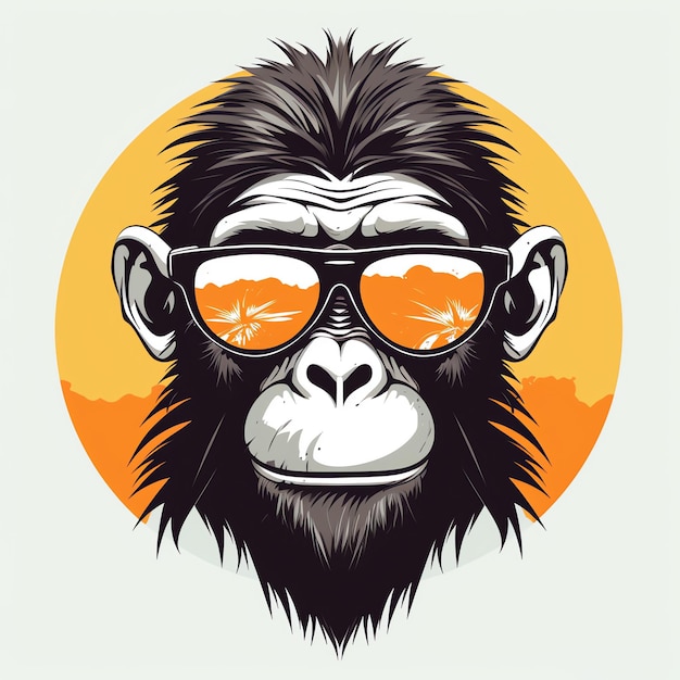 a monkey wearing sunglasses