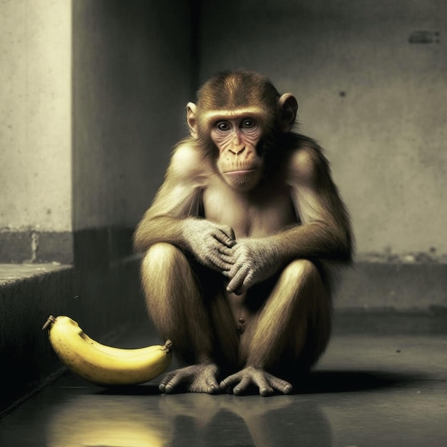バナナと猿