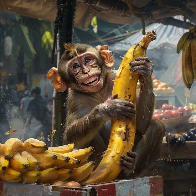 Monkeys Banana Feast