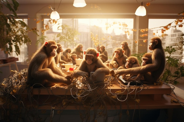 Monkeys in Social Interactions