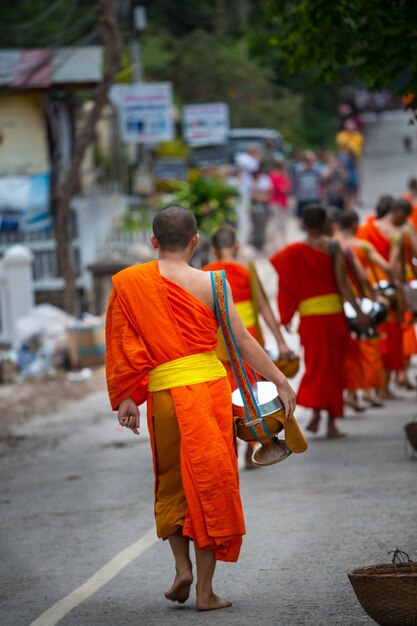 Monks in Laos