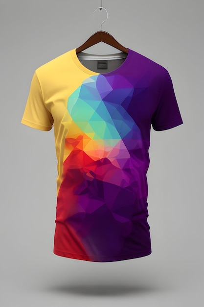 Monochromatic t shirt mockup