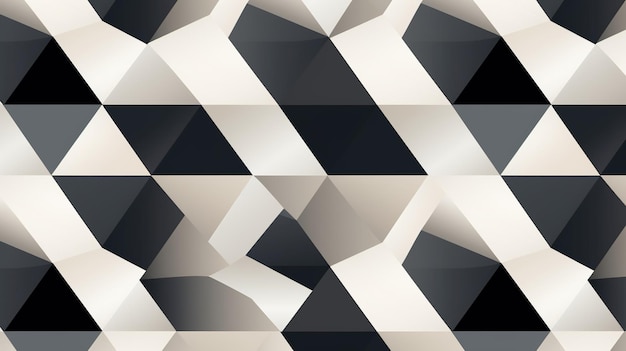 Монохроматические треугольные геометрические тесселяции Минималистическая элегантность в черно-белом