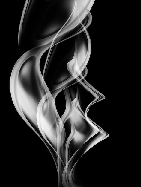 Monochrome background with abstract smoke