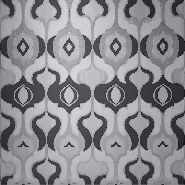 Monochrome background with retro pattern design
