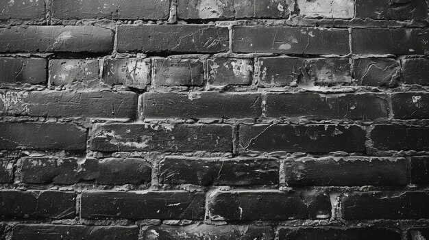 Monochrome brick wall Generative AI