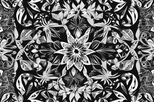 Photo monochrome geometry abstract vector pattern with triangular elements