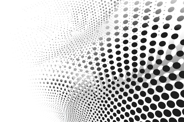 Monochrome halftone dotted background for design purposes