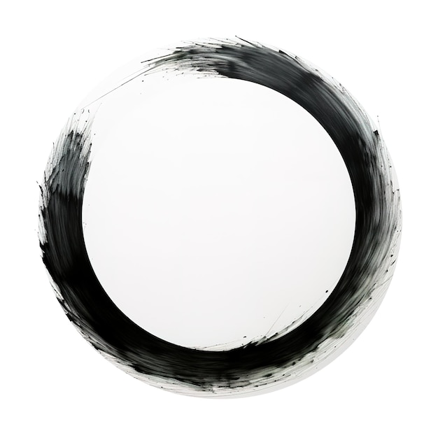 Foto monochrome magic een close-up van abstracte zwarte en witte cirkelkunst voor modern ontwerp