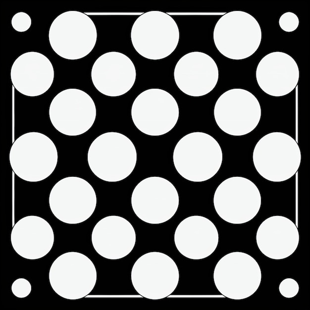 Photo monochrome polka dot pattern square lp