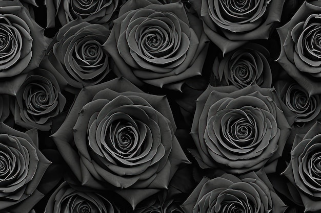 Monochrome Rose Bouquet