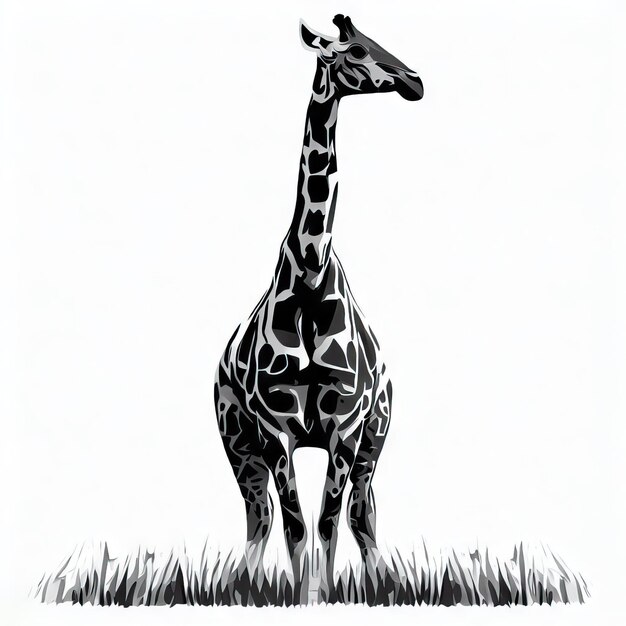 Monochrome Serenade Giraffe's oproep Generatieve AI