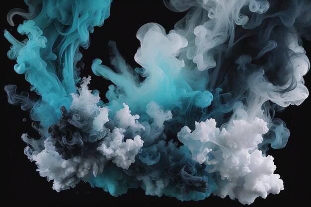 Monochrome Smoke Isol Website Background Paint Sea Texture Fabrics Crystals Illustration Neon Onyx White Oil Painting On Canvas