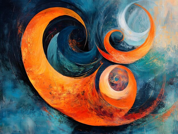 Photo monochrome swirls a dance of contrasting petals contrasts colorful vortex a spectrum of energy