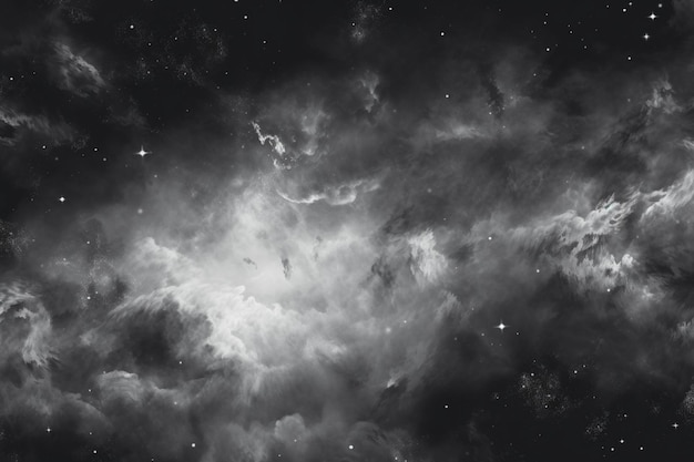 Photo monochrome watercolor galaxy background