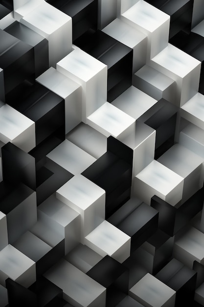 Monochroom en zwart-wit geometrisch patroon