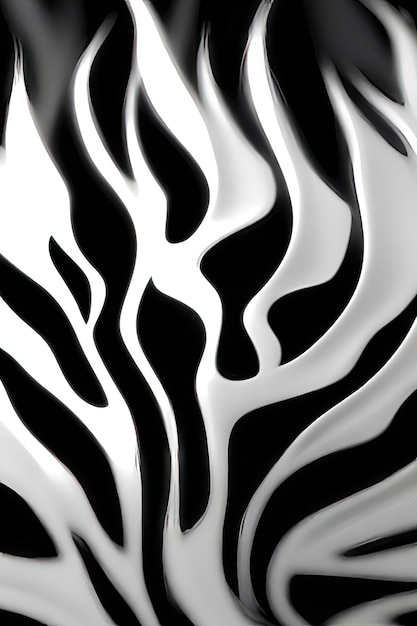 Monochroom Patroon Zebra Kunst Illustratie