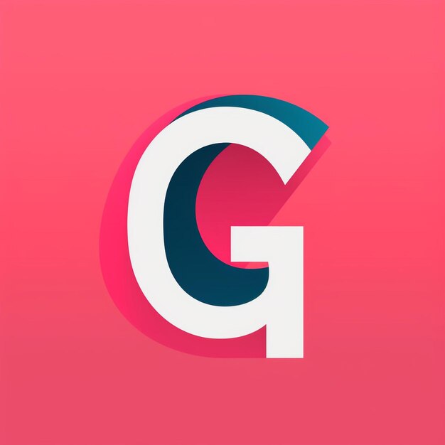 Foto un monogramma del logo della lettera g