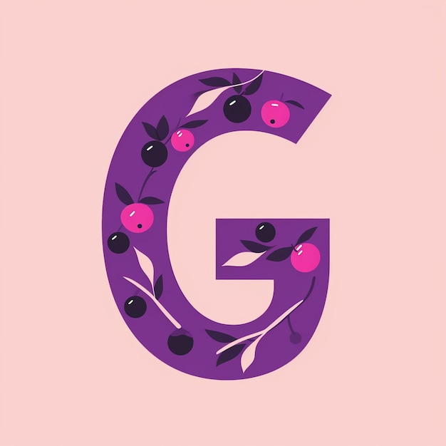 Foto un monogramma del logo della lettera g