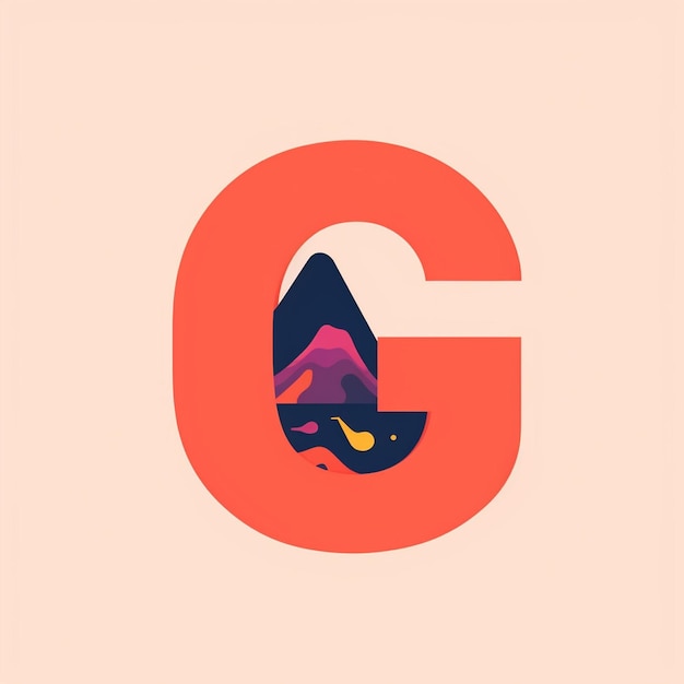 Photo a monogram of letter g logo design