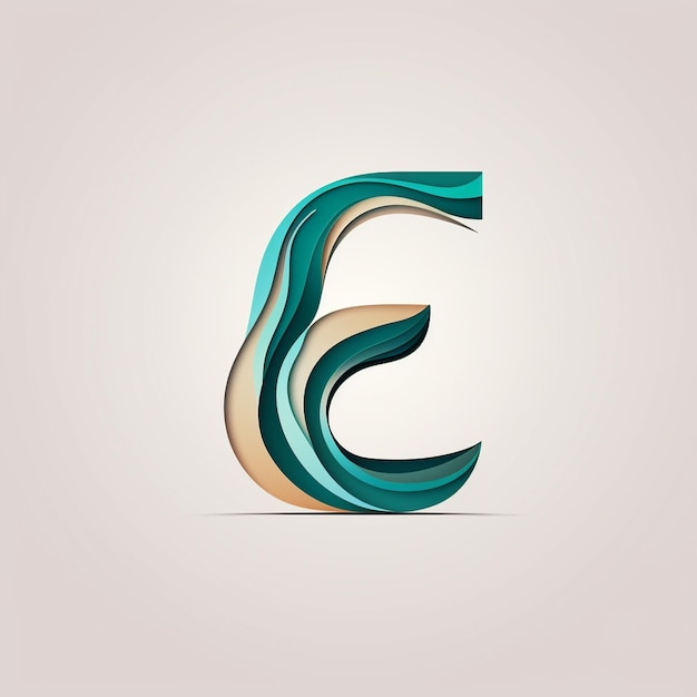 Photo monogram logo of letter e