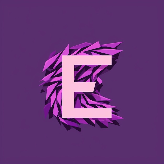 Photo monogram logo of letter e