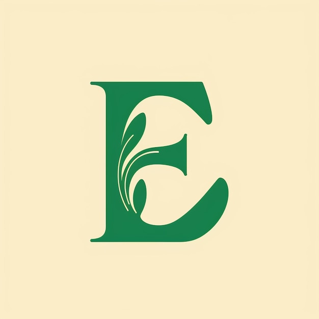 Photo monogram logo of letter e