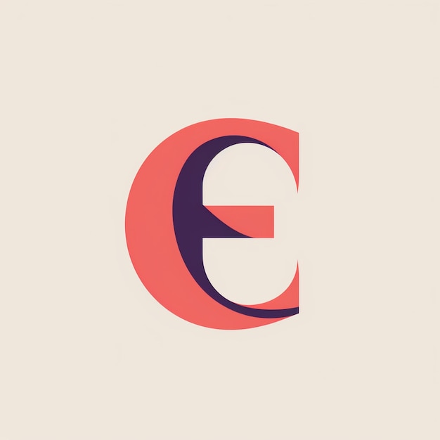 글자 E의 모노그램 로고