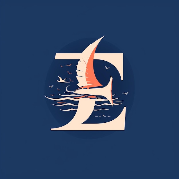 Monogram logo of letter e