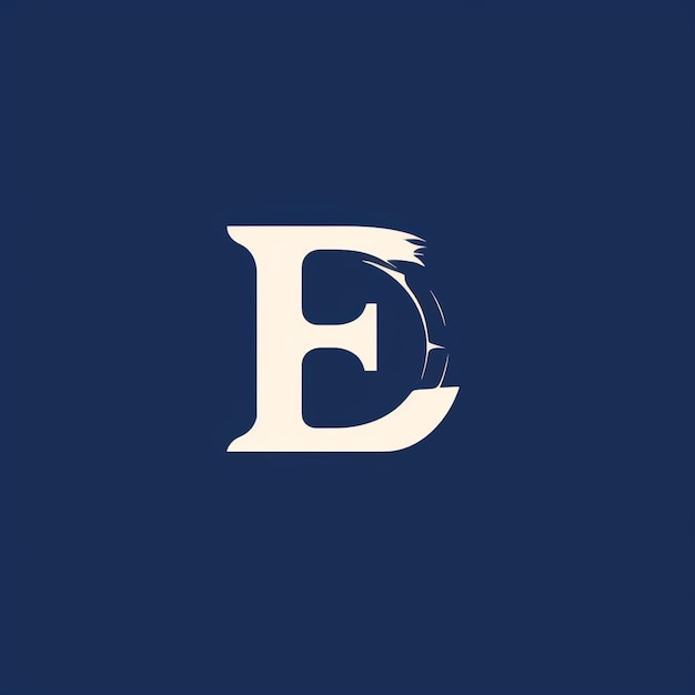 Photo monogram logo of letter e