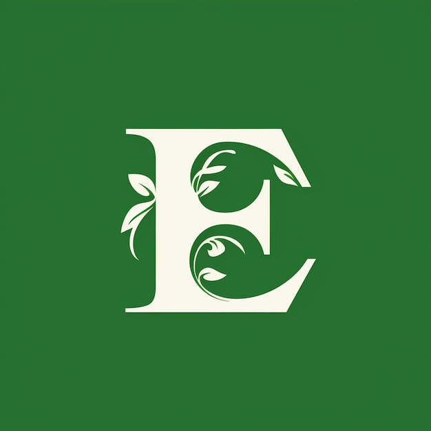 Photo monogram logo of letter e