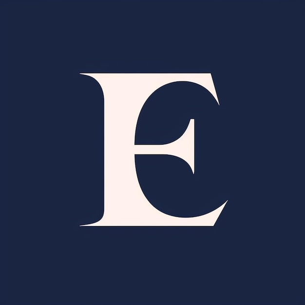사진 글자 e의 모노그램 로고