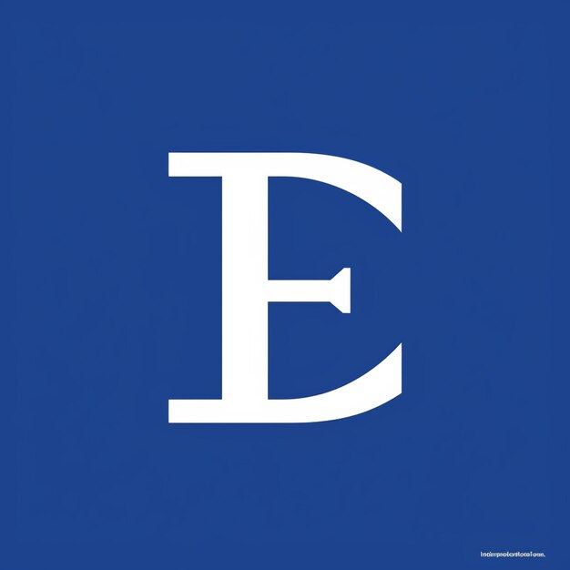 Foto monogramlogo van de letter e