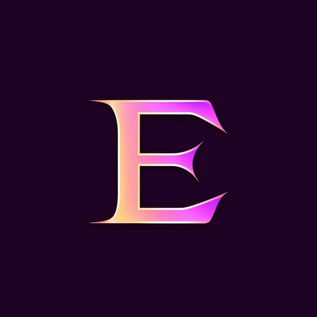 Monogramlogo van de letter E