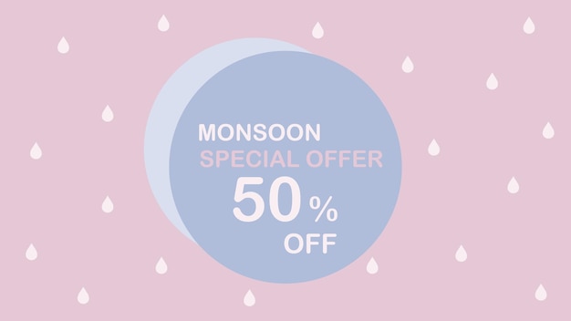 Photo monsoon offer unit with monsoon element monsoon season sale