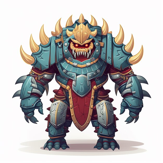 Monster character muscle armor